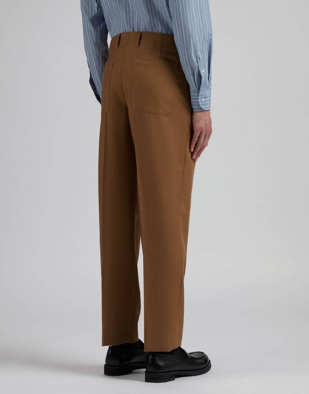 Lardini Pantalone nocciola in lana mohair 2025