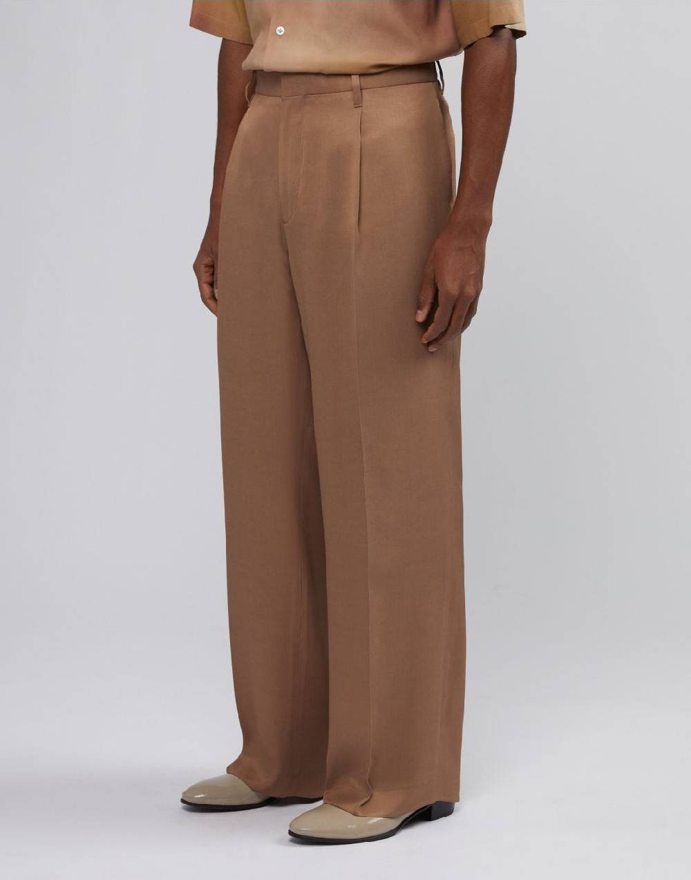 Lardini Pantalone comfort miami in viscosa nocciola Qualità