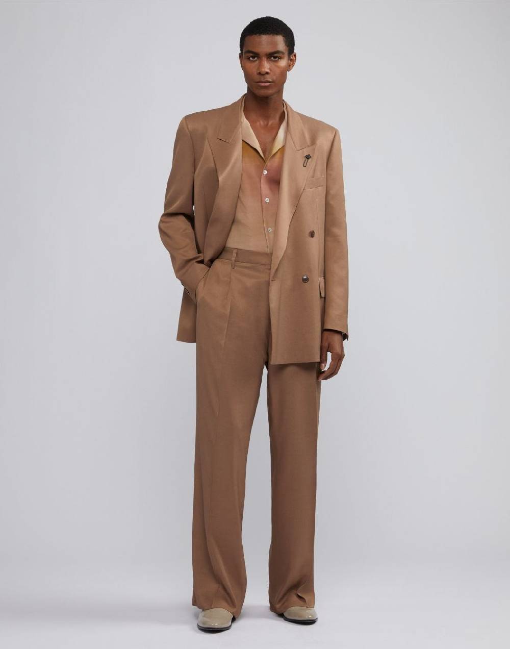 Lardini Pantalone comfort miami in viscosa nocciola Qualità