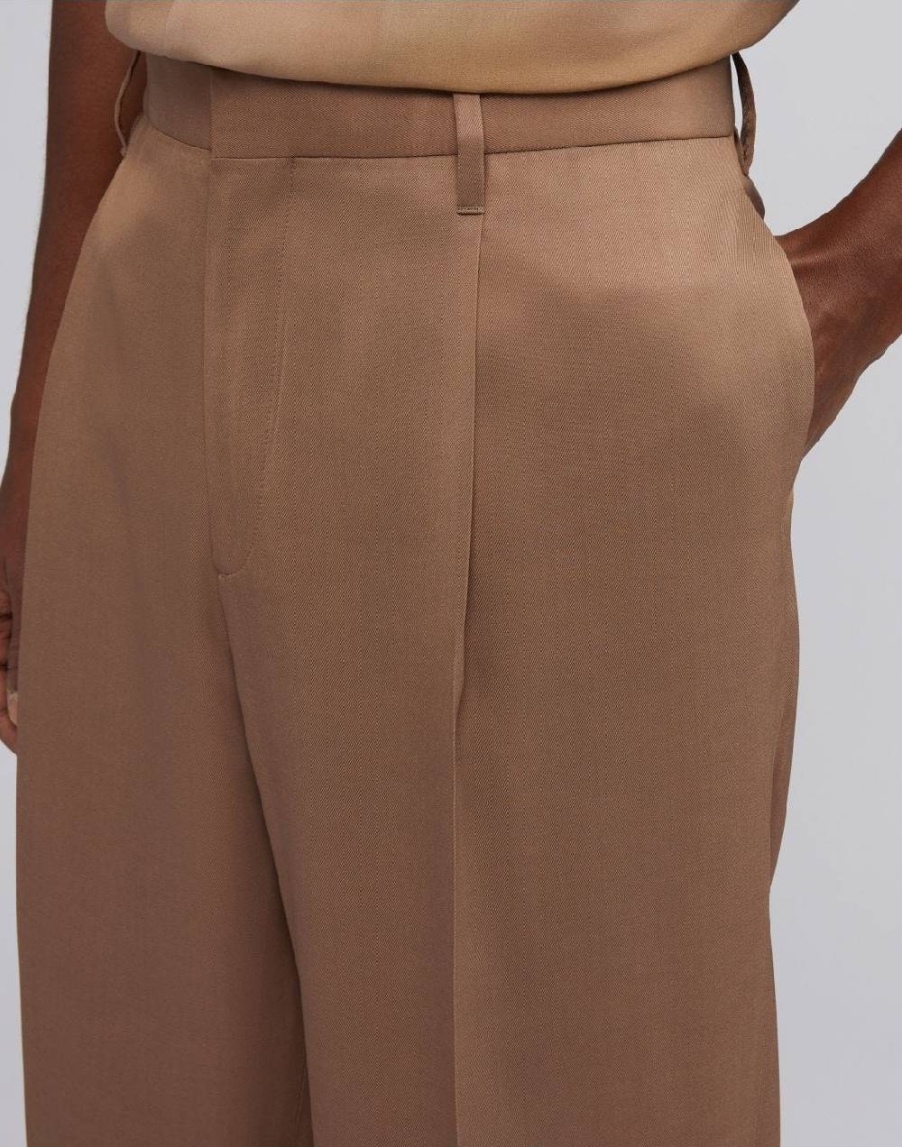 Lardini Pantalone comfort miami in viscosa nocciola Qualità
