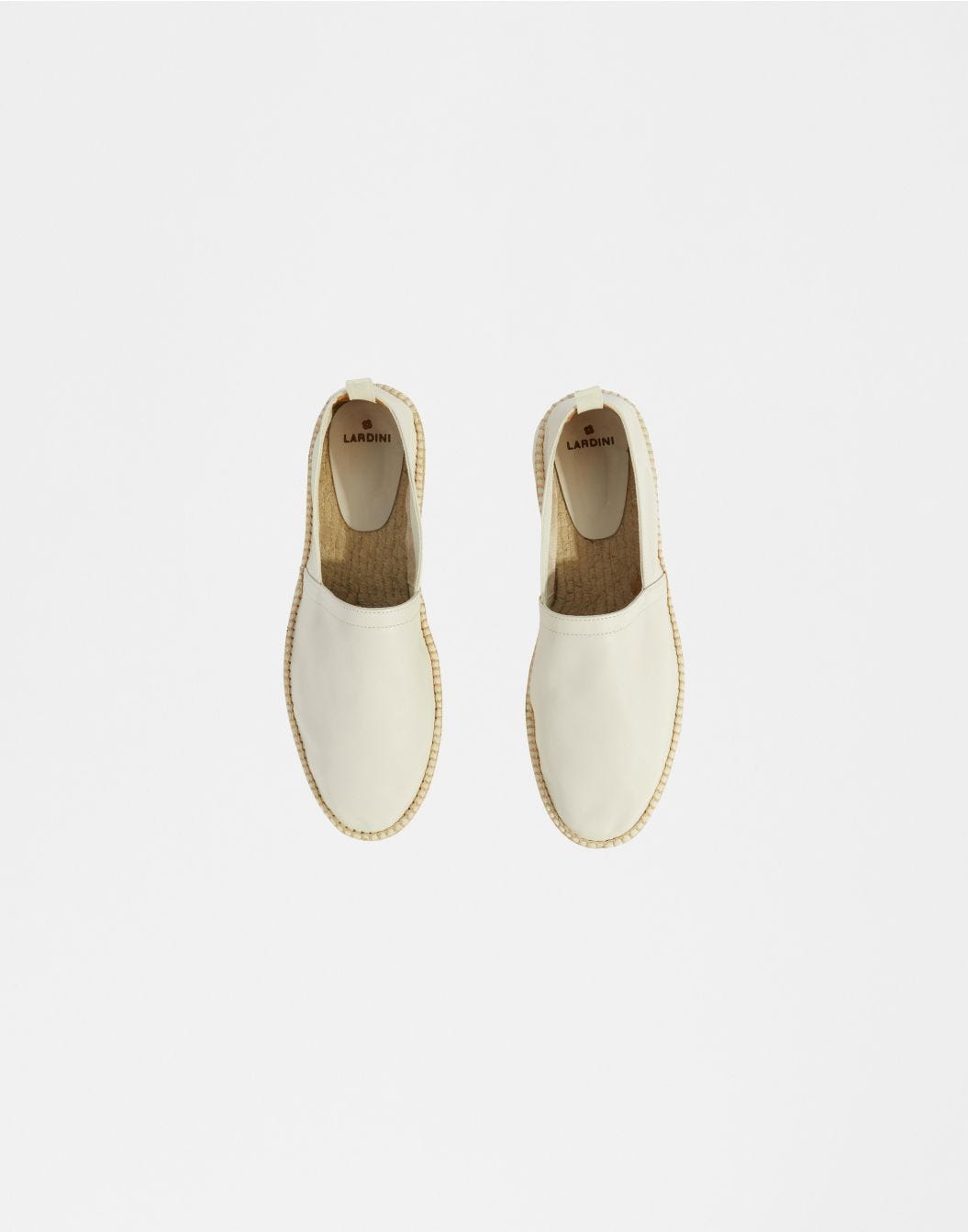 Lardini Espadrillas in vitello scamosciato semilucido panna Qualità Garantita