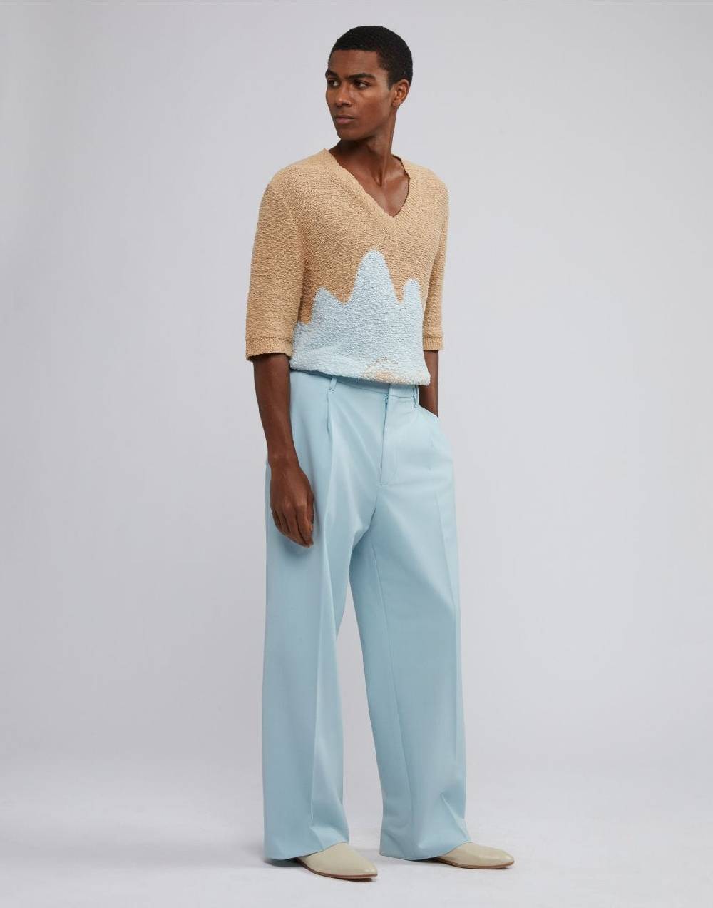 Lardini Pantalone comfort celeste Offerta speciale