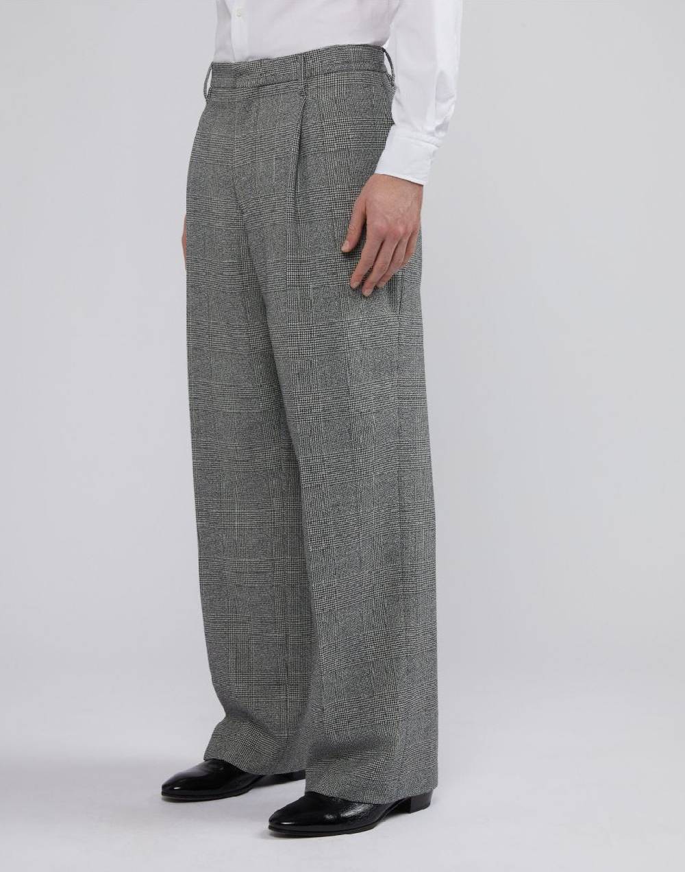 Lardini Pantalone comfort in principe di galles Fino Al -60%