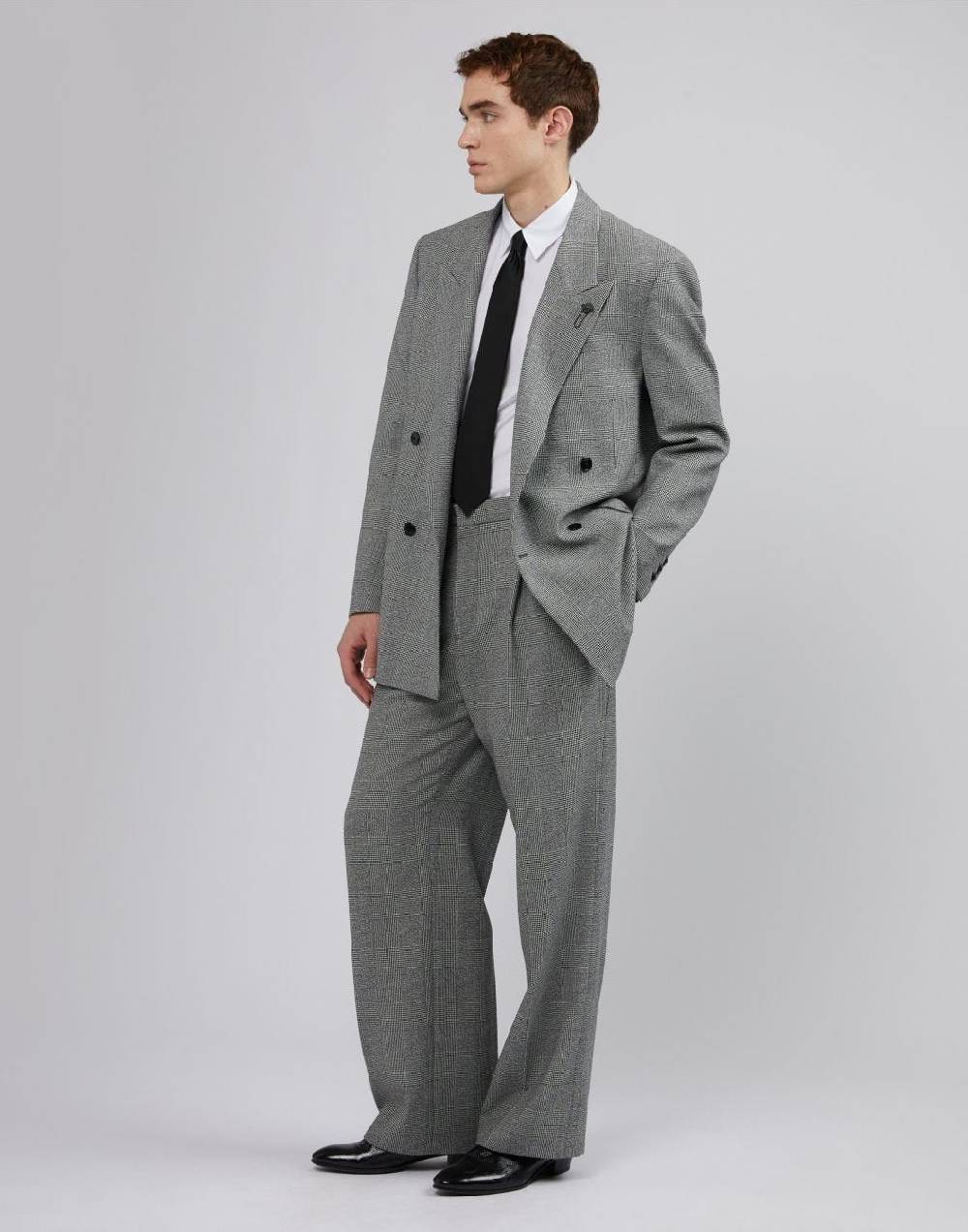 Lardini Pantalone comfort in principe di galles Fino Al -60%