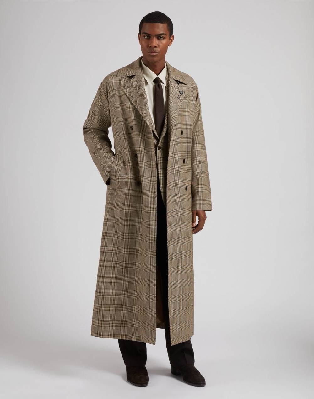 Lardini Giacca monopetto attitude in lana con disegno galles Sottocosto