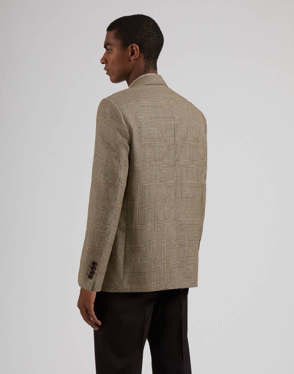 Lardini Giacca monopetto attitude in lana con disegno galles Sottocosto