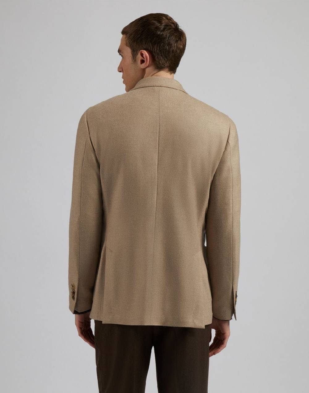 Lardini Giacca special line beige doppiopetto in cashmere natural stretch Convenienza