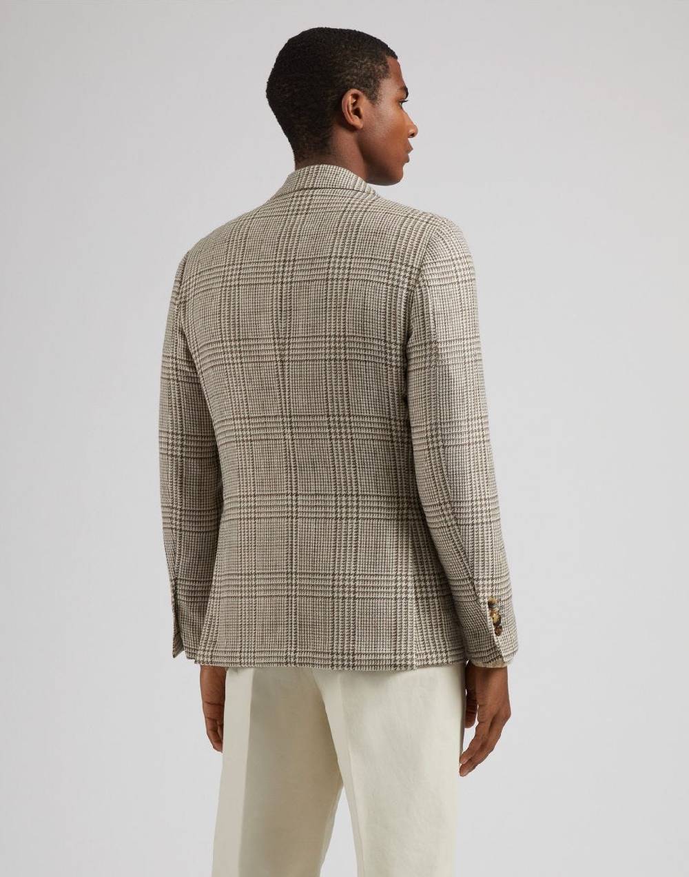 Lardini Giacca special line panna monopetto in lana, baby-alpaca e seta Offerta