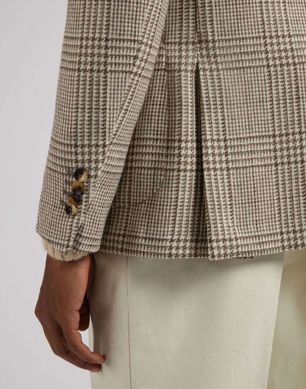 Lardini Giacca special line panna monopetto in lana, baby-alpaca e seta Offerta