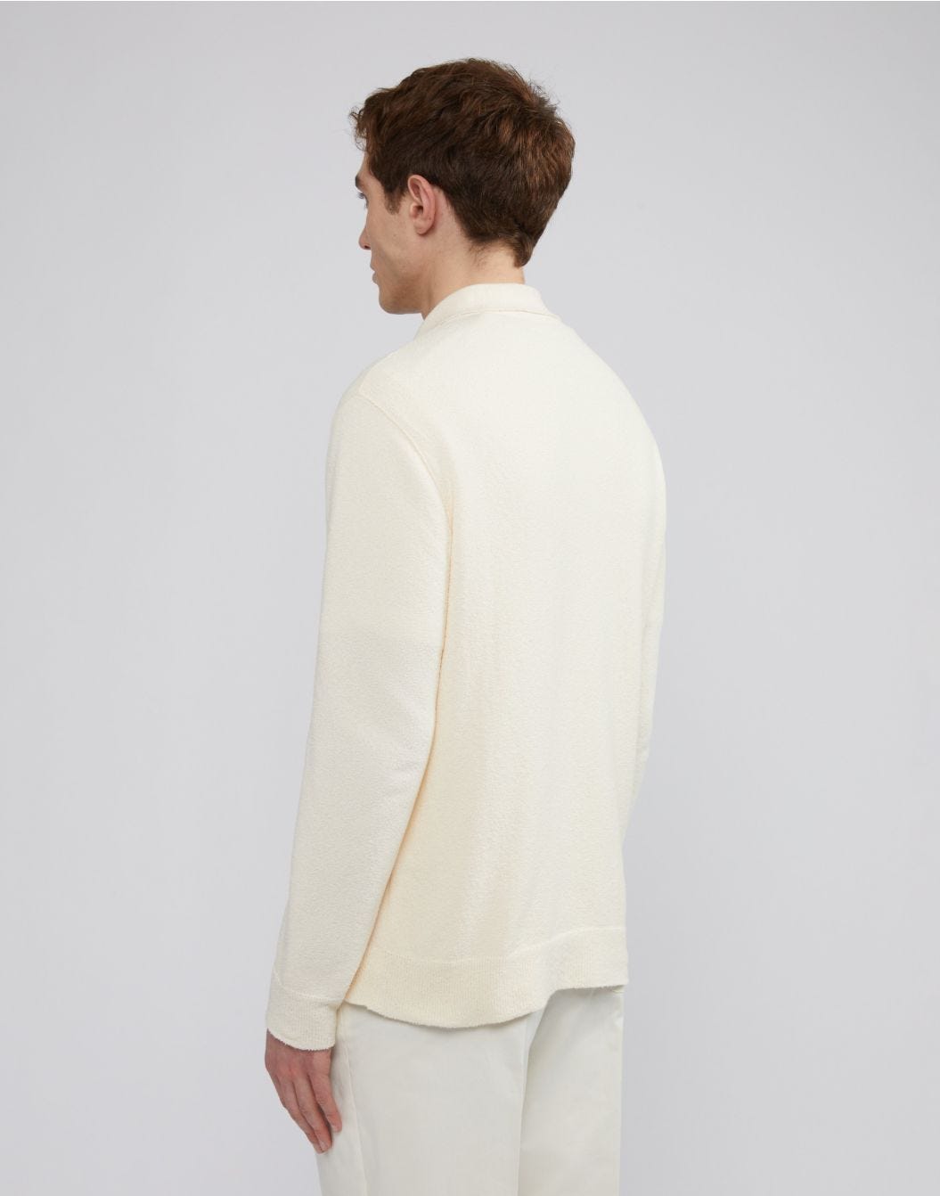 Lardini Cardigan panna in cotone e poliamide con bottoni Saldi