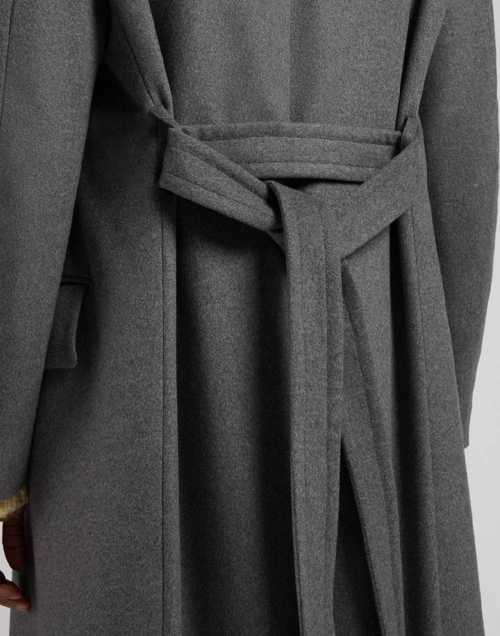 Lardini Cappotto doppiopetto grigio in puro cashmere riciclato I Più Venduti