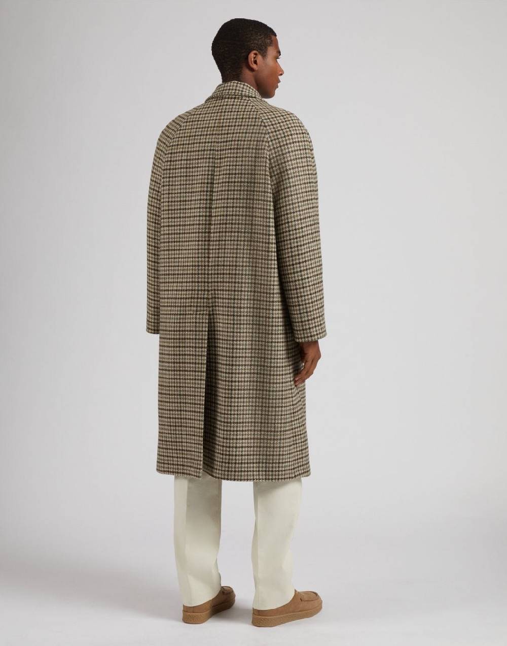 Lardini Cappotto doppiopetto fantasia in lana cashmere Negozio