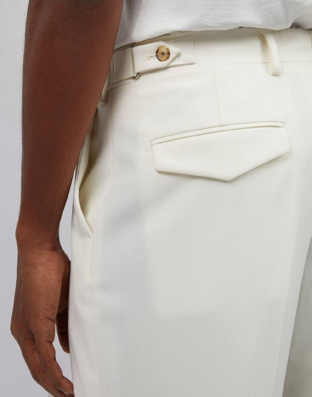 Lardini Pantalone panna senza pinces 2025