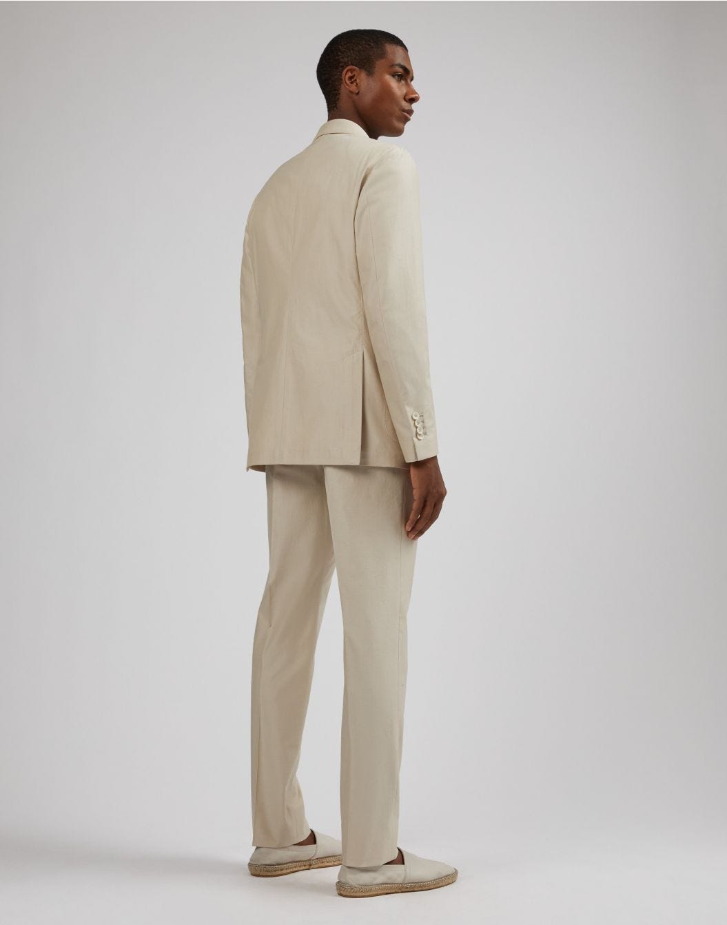 Lardini Abito special line in twill di cotone beige Qualità