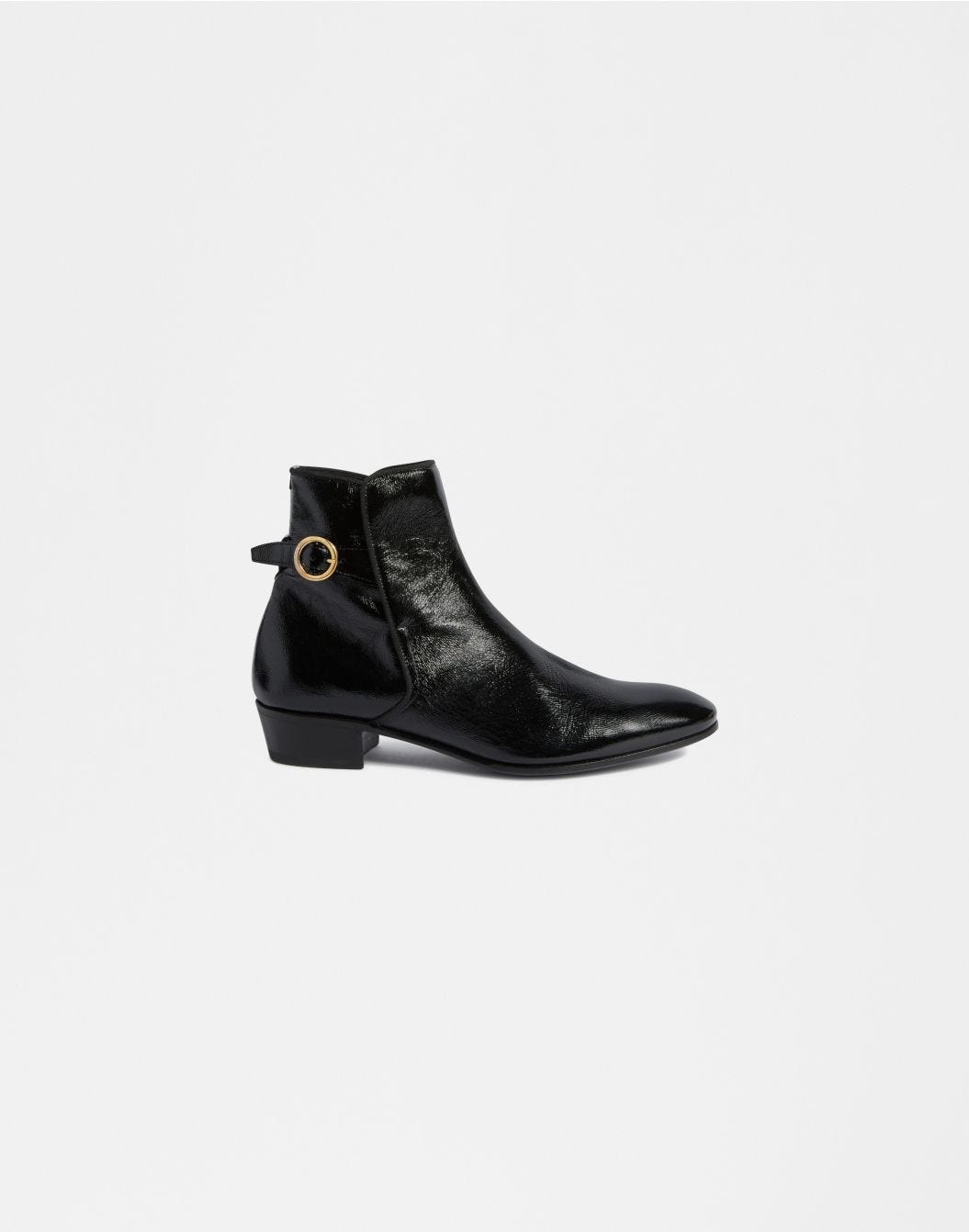 Lardini Stivaletto nero in pelle verniciata naplack Acquista Ora