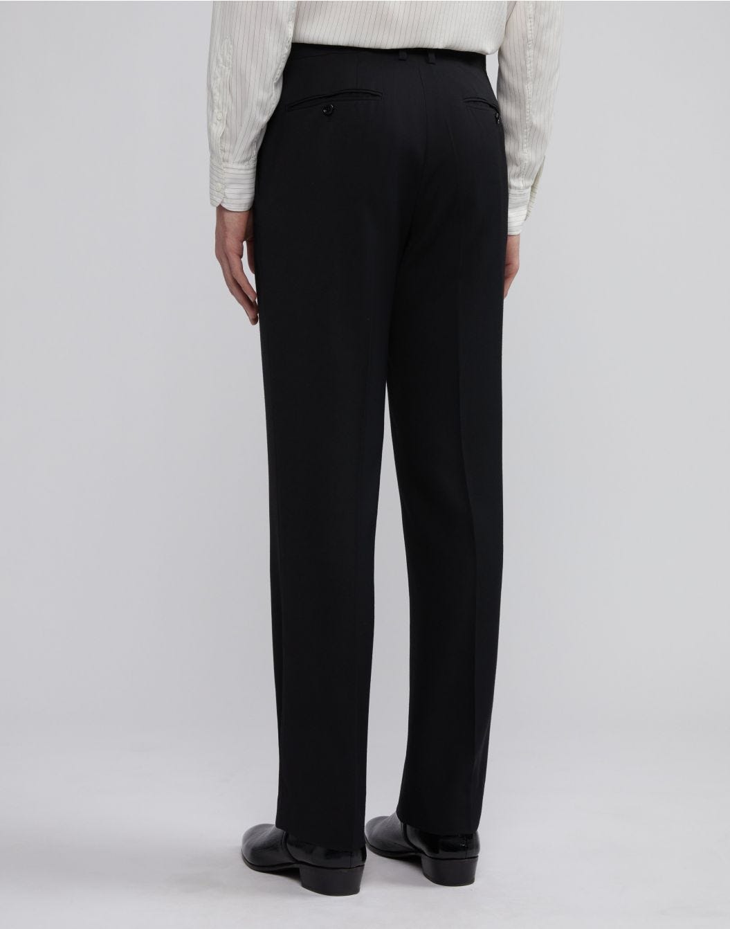 Lardini Pantalone nero attitude in viscosa di lana e seta Shopping Online