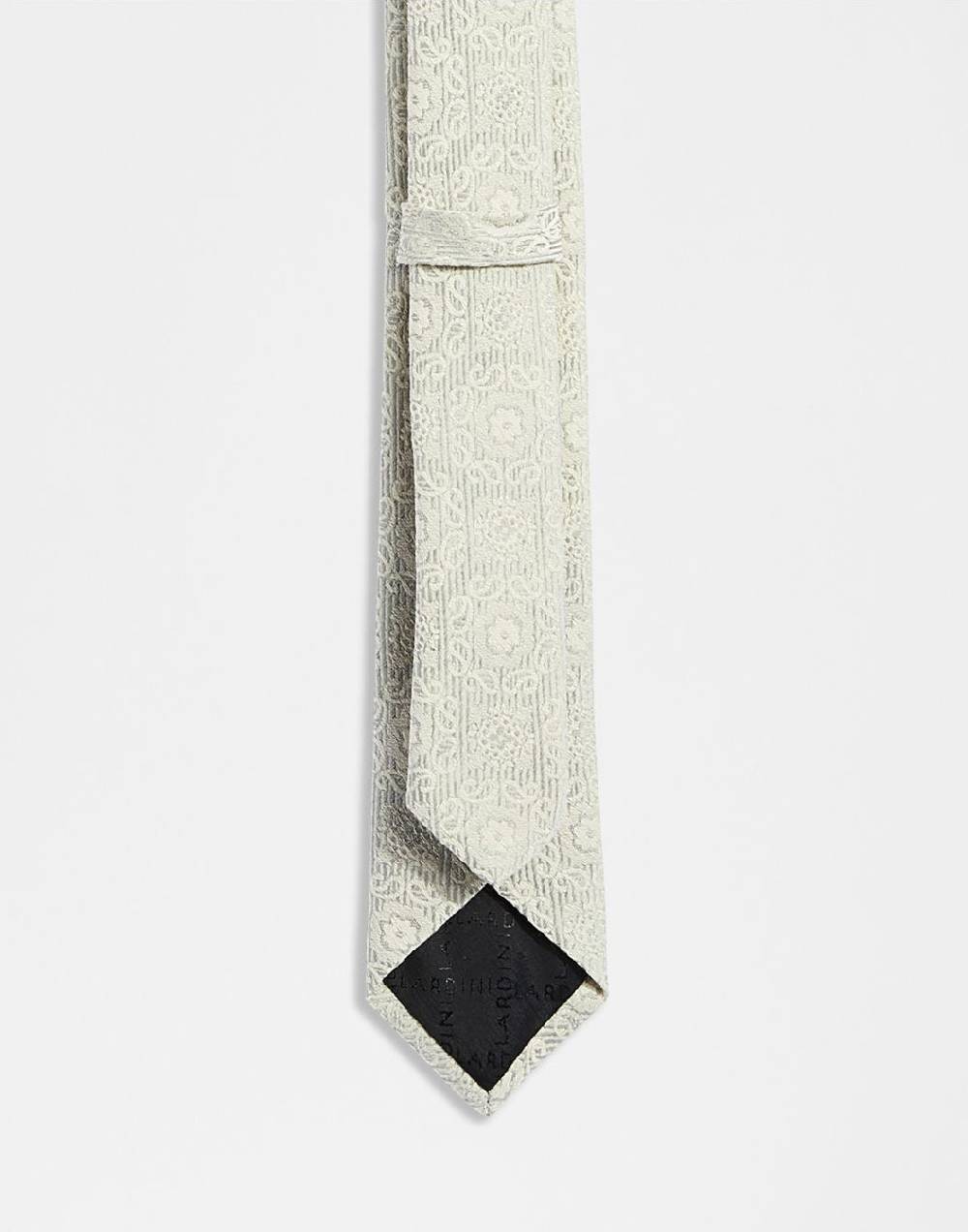 Lardini Cravatta in lino e cotone con disegno jacquard Sconto