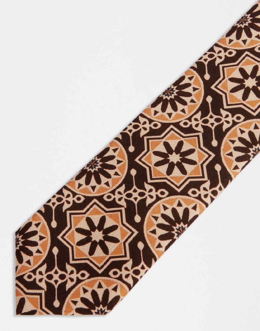 Lardini Cravatta in seta con disegno geometrico Saldi
