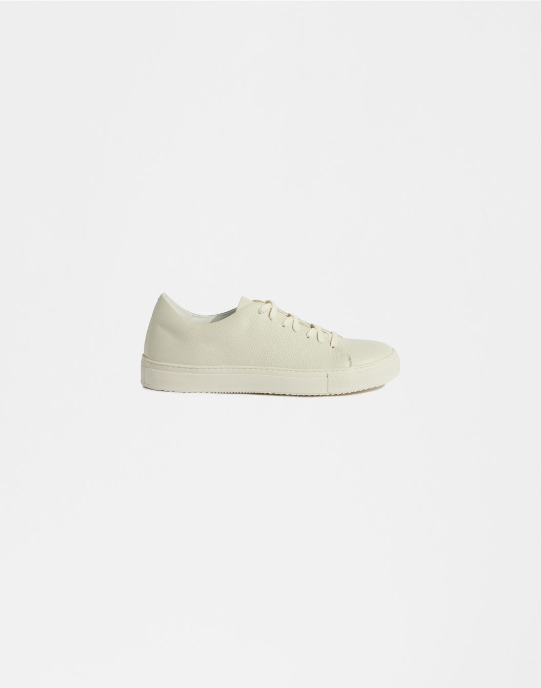 Lardini Sneaker bassa in pelle di vitello panna Saldi Di Fabbrica