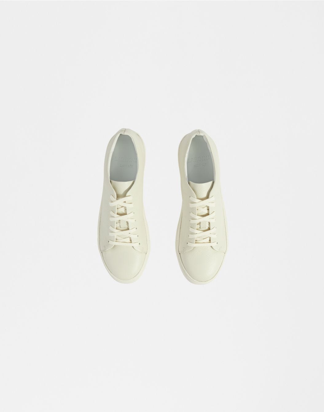 Lardini Sneaker bassa in pelle di vitello panna Saldi Di Fabbrica