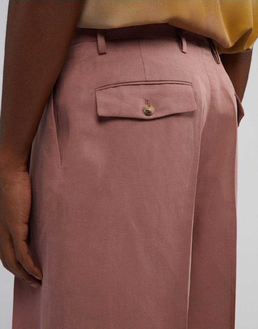 Lardini Bermuda comfort lungo in lino e micro tencel rosa I Più Venduti