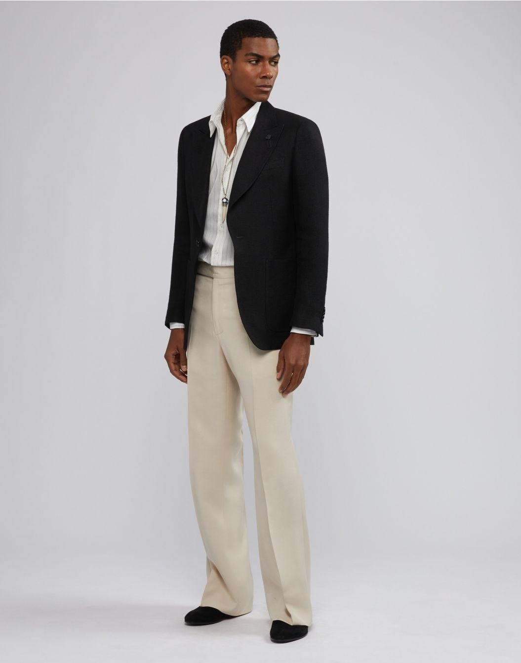 Lardini Giacca monopetto attitude nera in lino In Saldo