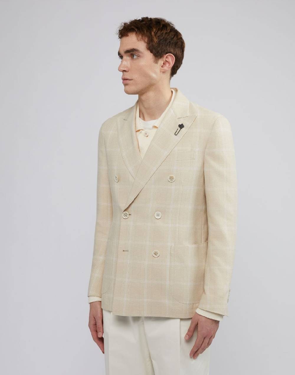 Lardini Blazer doppiopetto macro galles special line In Linea
