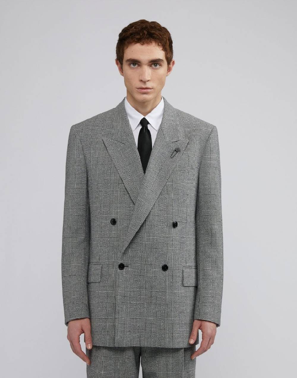 Lardini Blazer doppiopetto principe di galles fit boxy Qualità