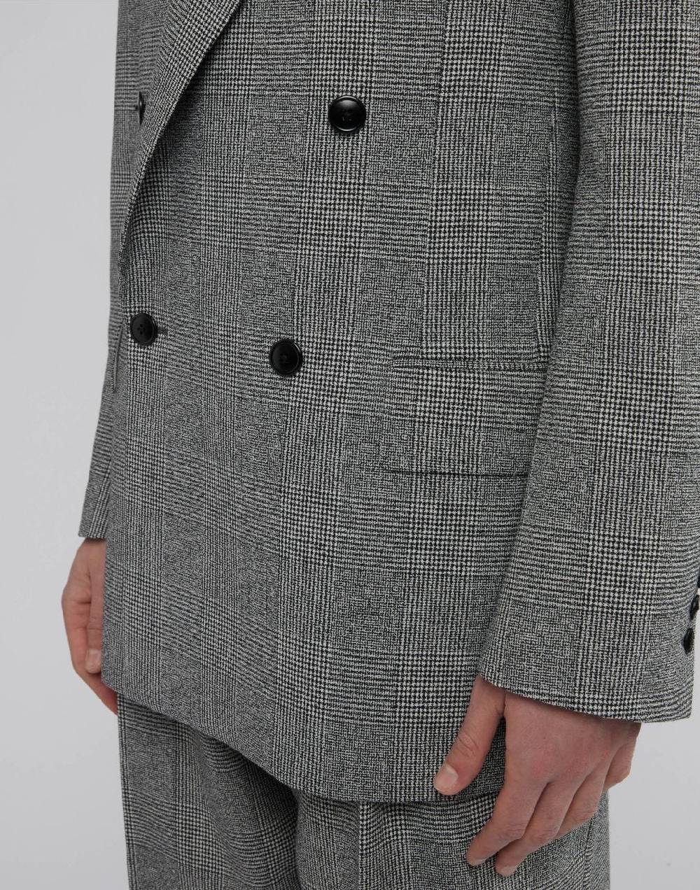 Lardini Blazer doppiopetto principe di galles fit boxy Qualità