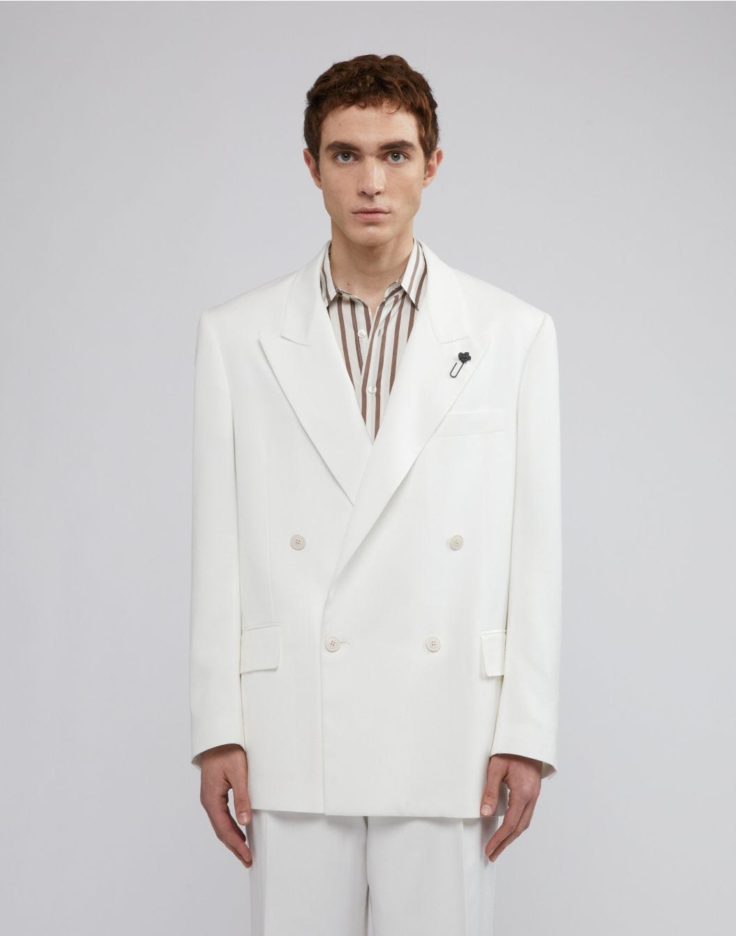 Lardini Blazer doppiopetto bianco fit boxy Vendita