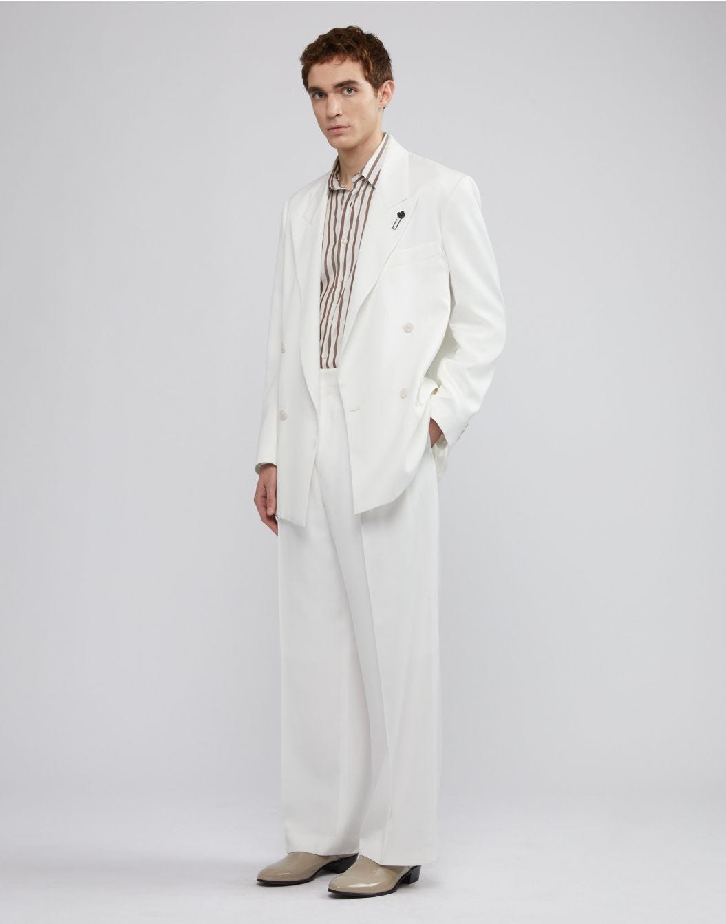 Lardini Blazer doppiopetto bianco fit boxy Vendita