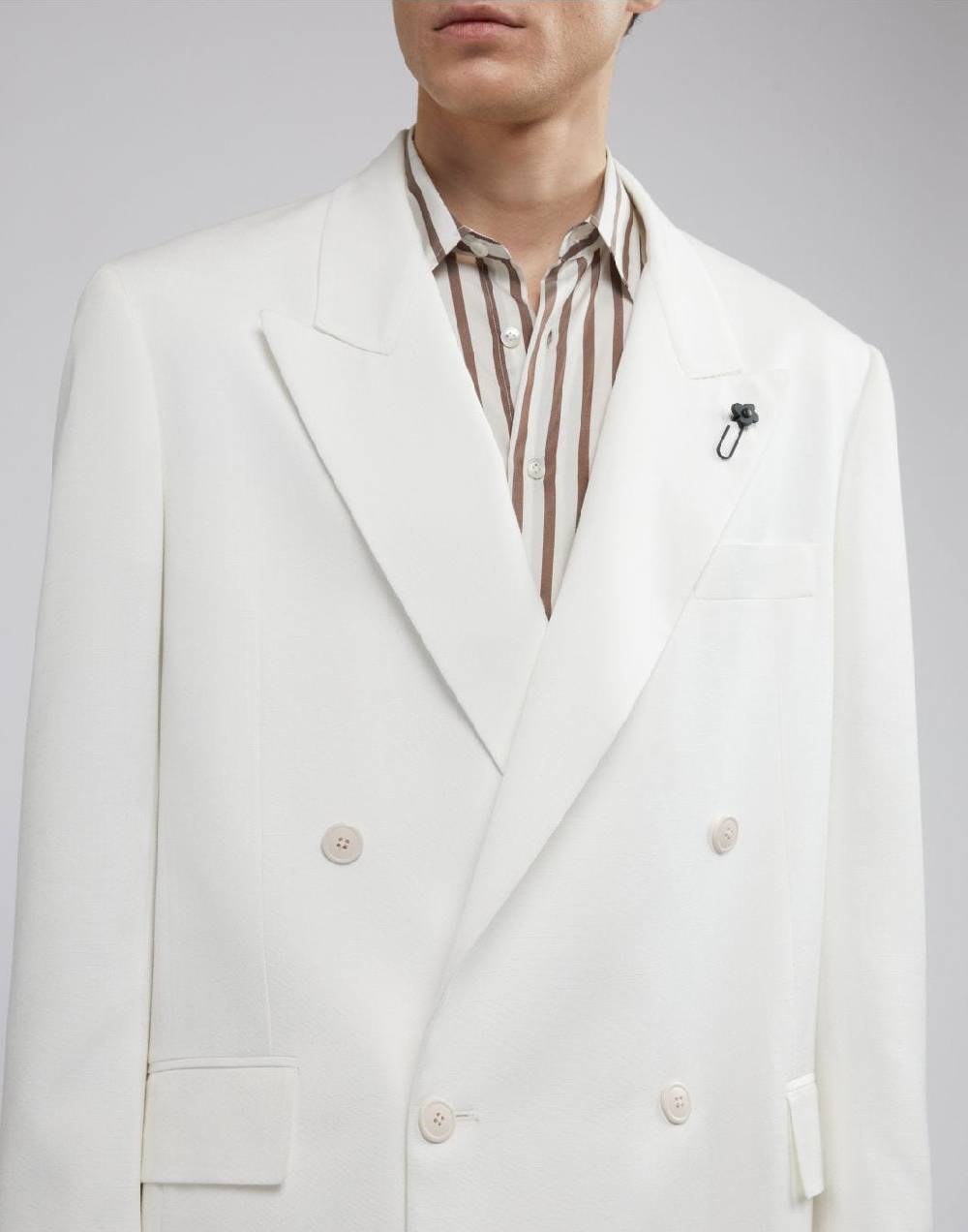 Lardini Blazer doppiopetto bianco fit boxy Vendita