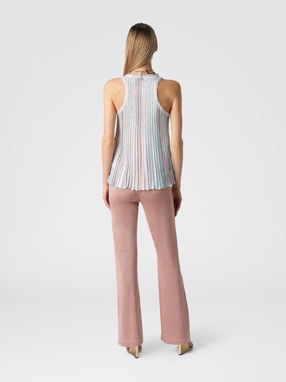 Missoni Canottiera in maglia a righe verticali con paillettes Outlet