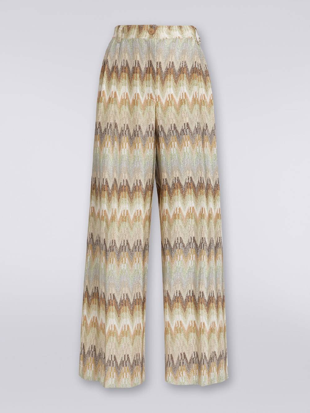 Missoni Pantaloni classici in viscosa zig zag con lurex Negozio