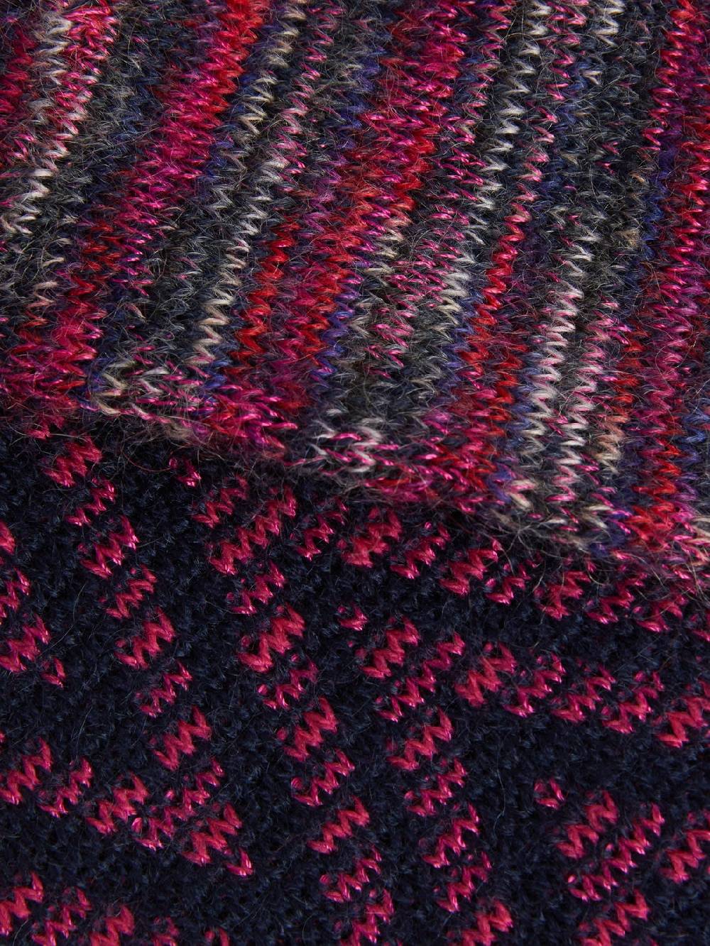 Missoni Guanti in maglia di lana e mohair con multi-lavorazione Nuova