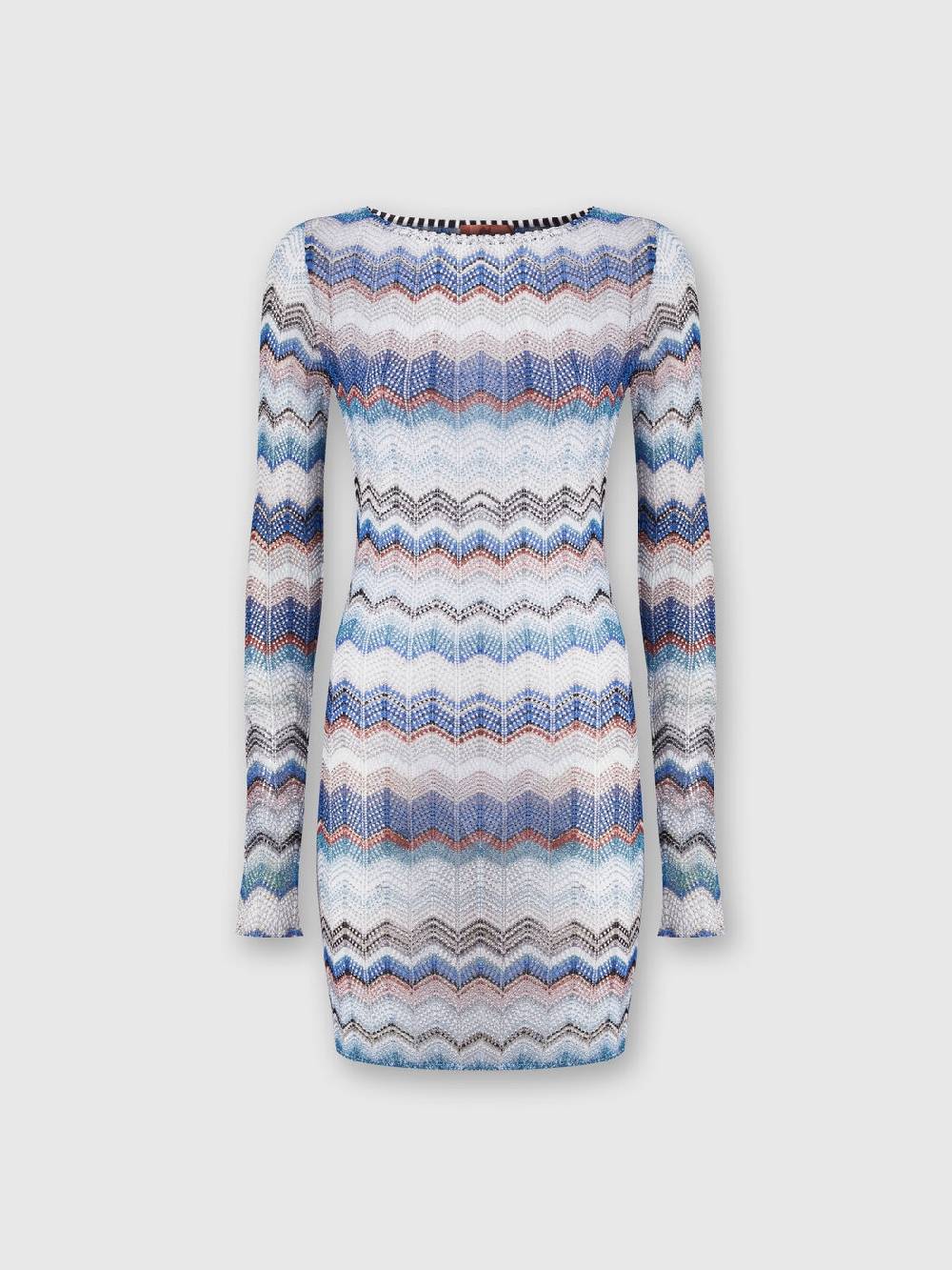 Missoni Abito crochet zig zag con lurex Nuovo