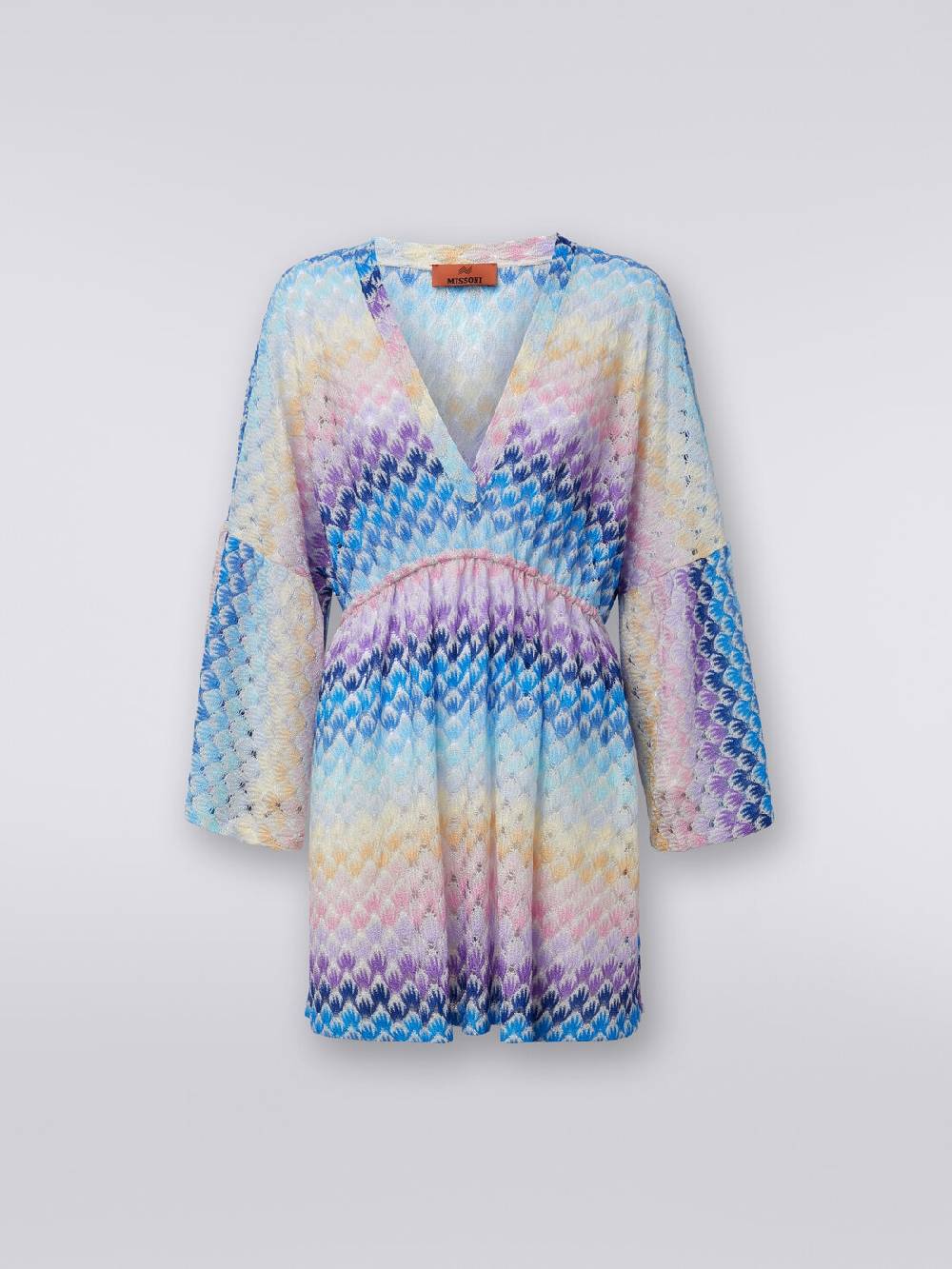 Missoni Caftano copricostume corto effetto pizzo con lurex Promozione