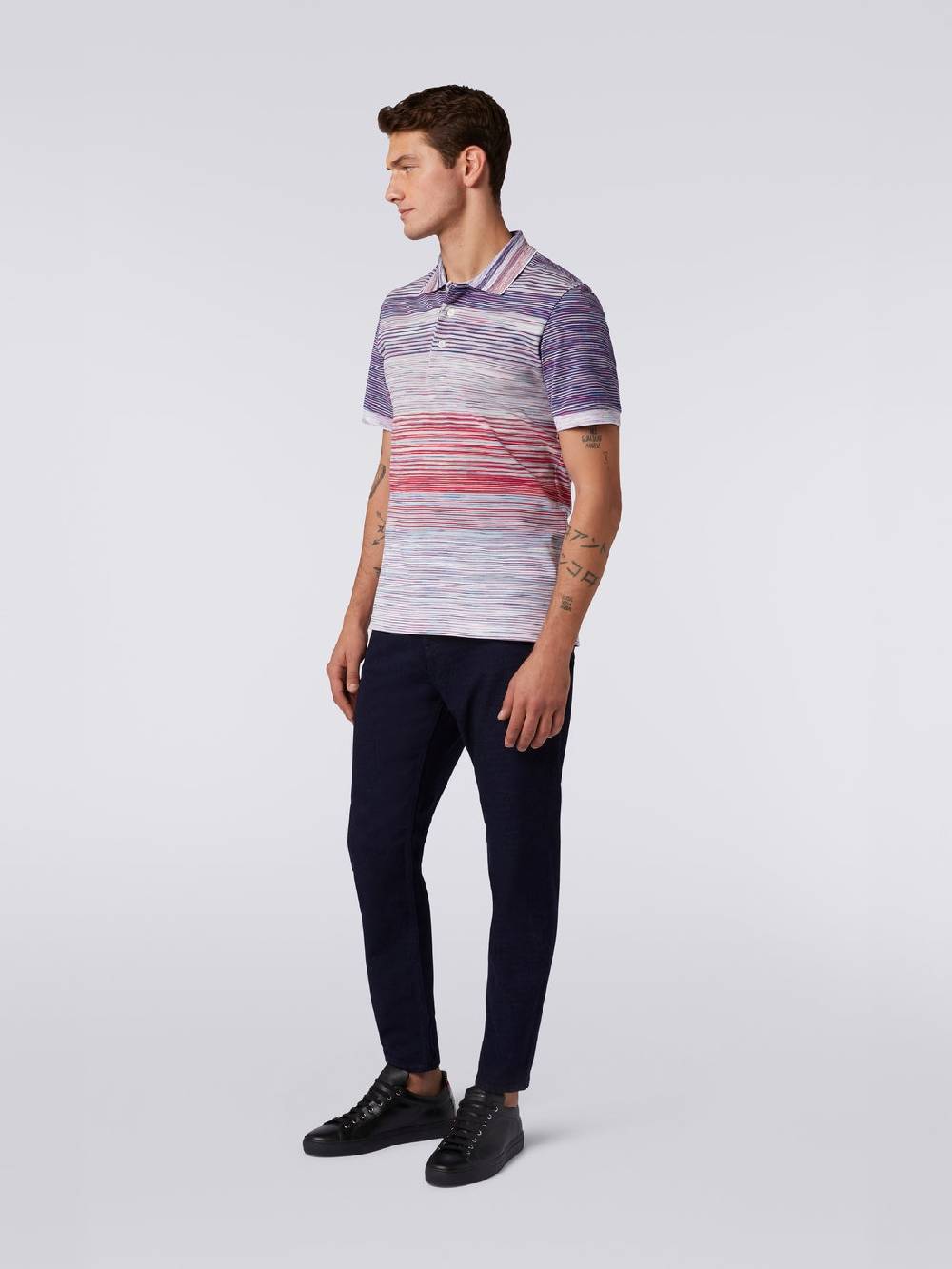 Missoni Polo in piquet di cotone fiammato Qualità Garantita