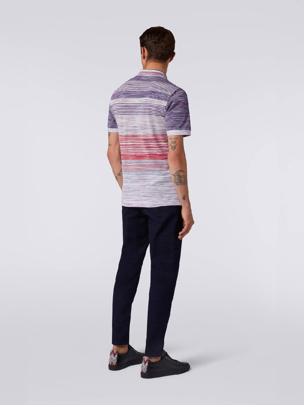 Missoni Polo in piquet di cotone fiammato Qualità Garantita