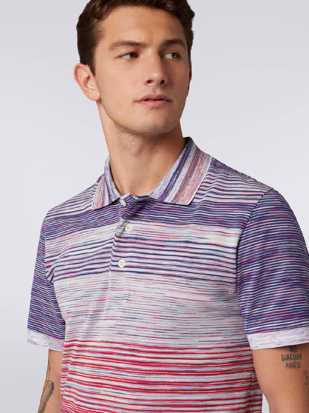 Missoni Polo in piquet di cotone fiammato Qualità Garantita