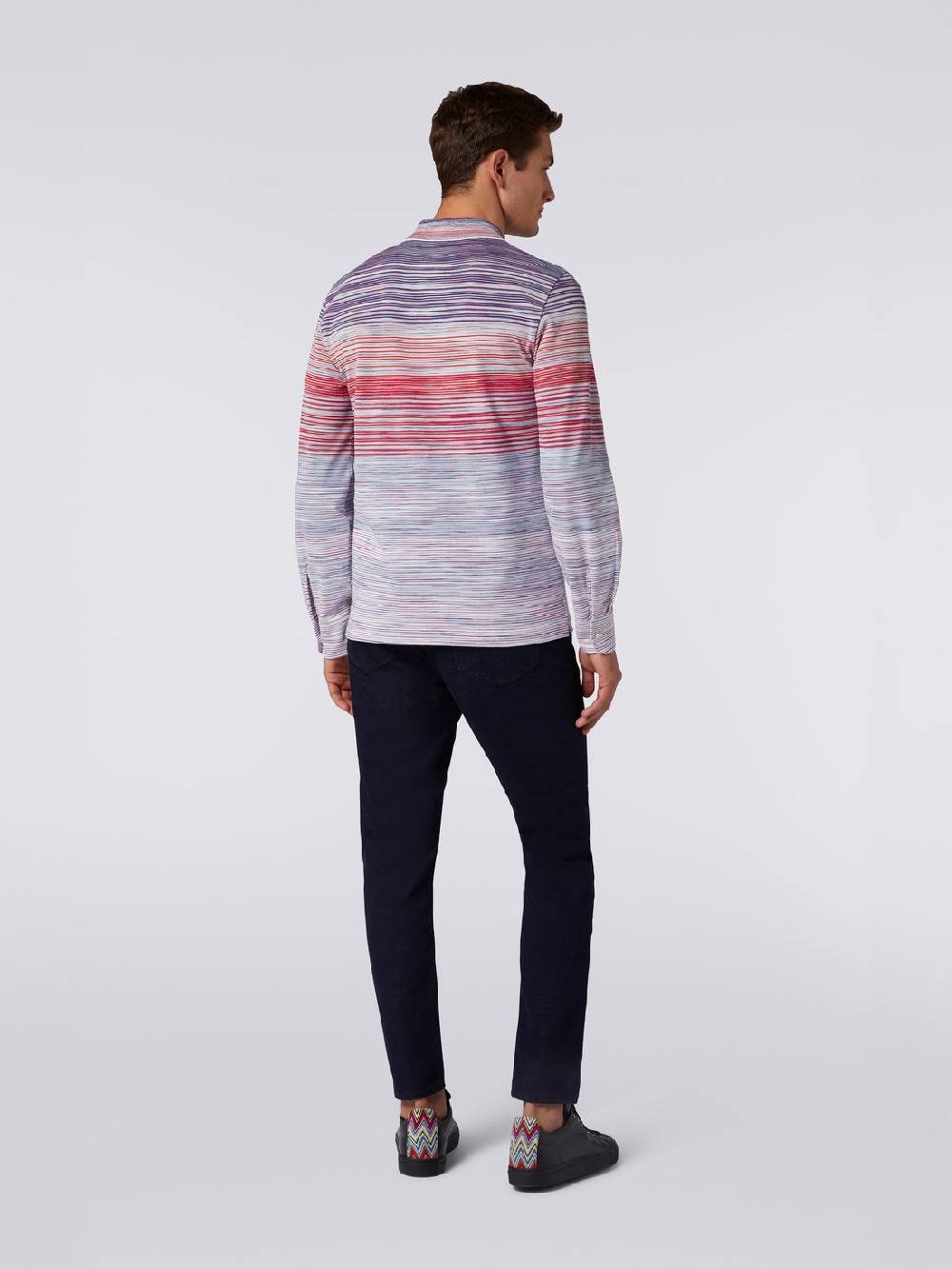 Missoni Polo a maniche lunghe in viscosa fiammata Negozi Online