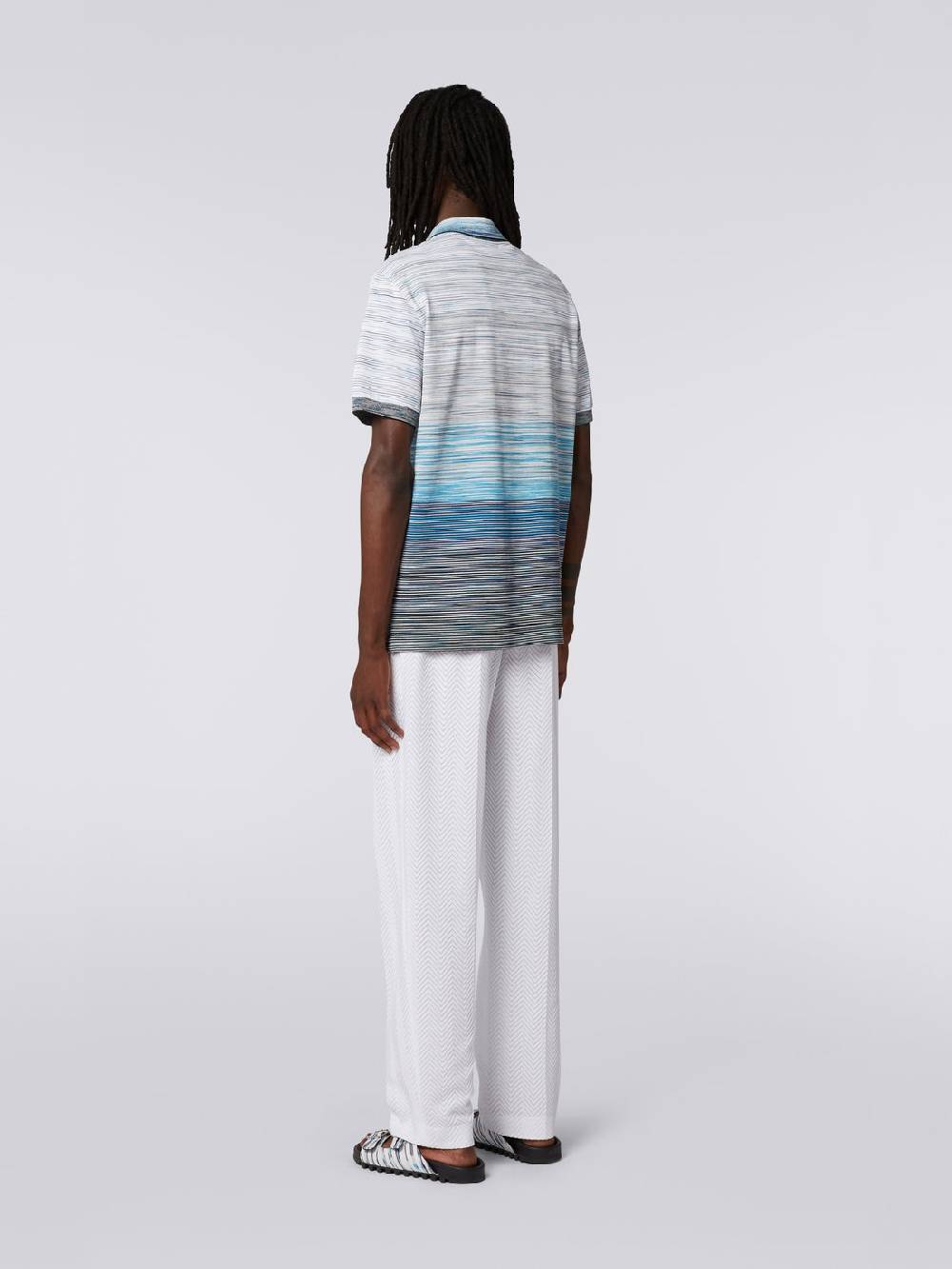 Missoni Polo in piquet di cotone fiammato Acquista Ora