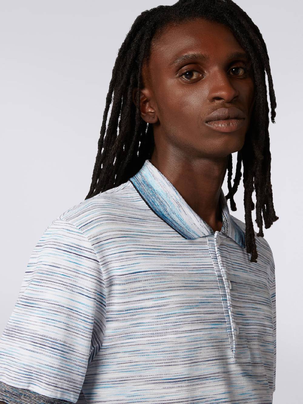 Missoni Polo in piquet di cotone fiammato Acquista Ora