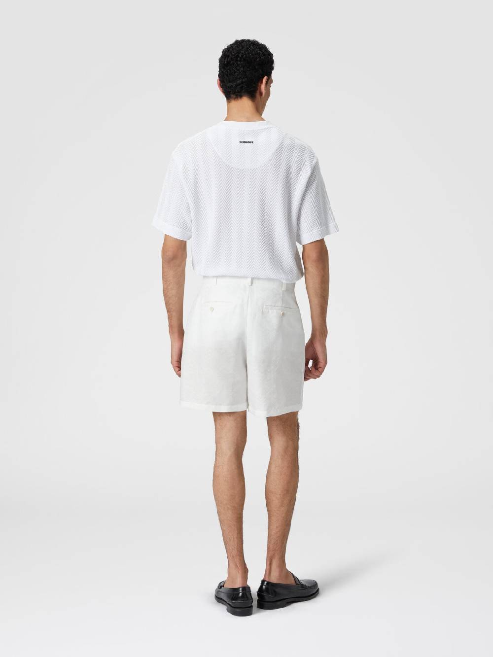 Missoni Bermuda in misto cotone motivo zig zag Promozione Limitata