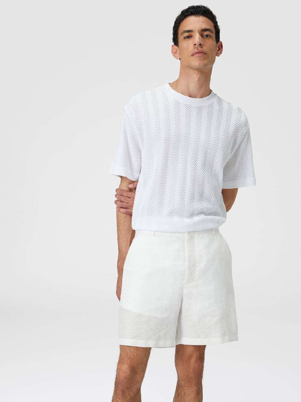 Missoni Bermuda in misto cotone motivo zig zag Promozione Limitata