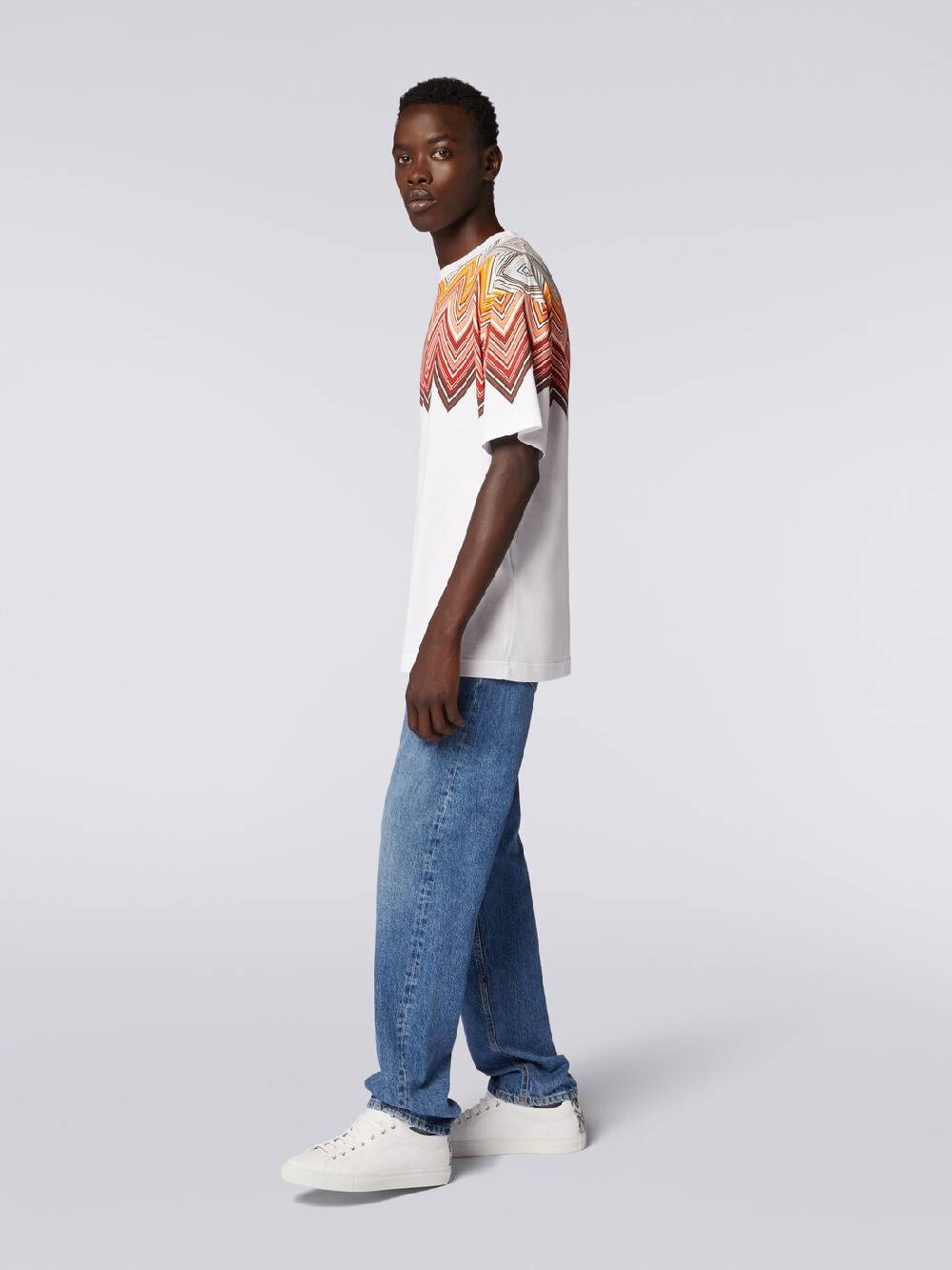 Missoni T-shirt oversize in cotone con stampa macro zig zag Affare Del Giorno