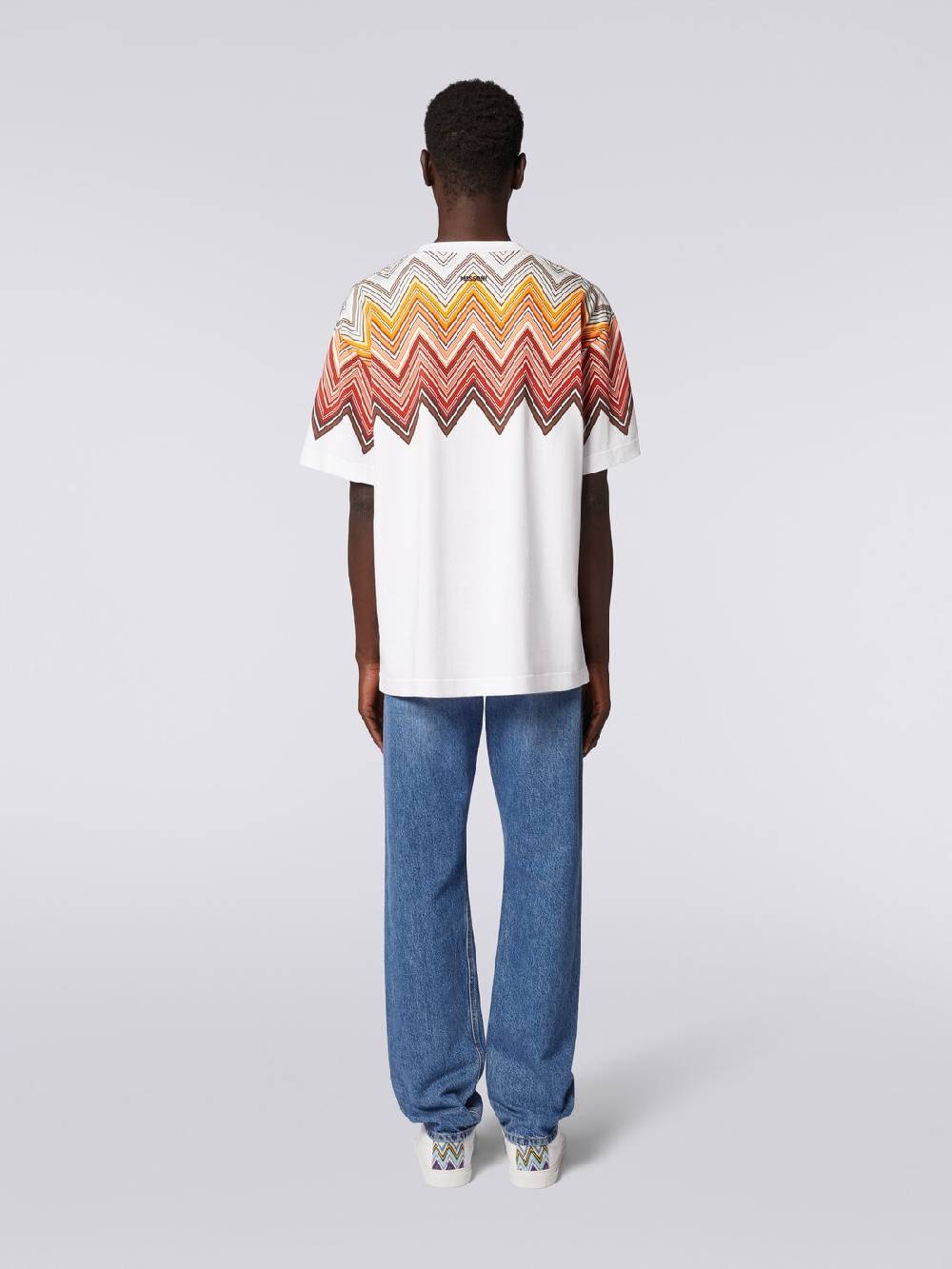 Missoni T-shirt oversize in cotone con stampa macro zig zag Affare Del Giorno