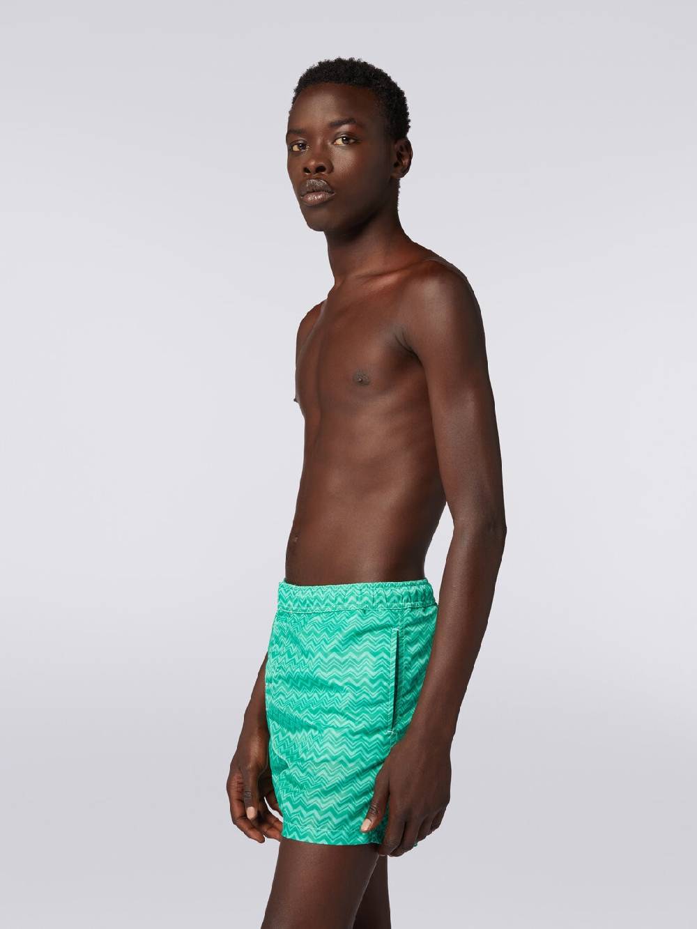 Missoni Boxer mare con stampa zig zag tonale Prezzo Ridotto