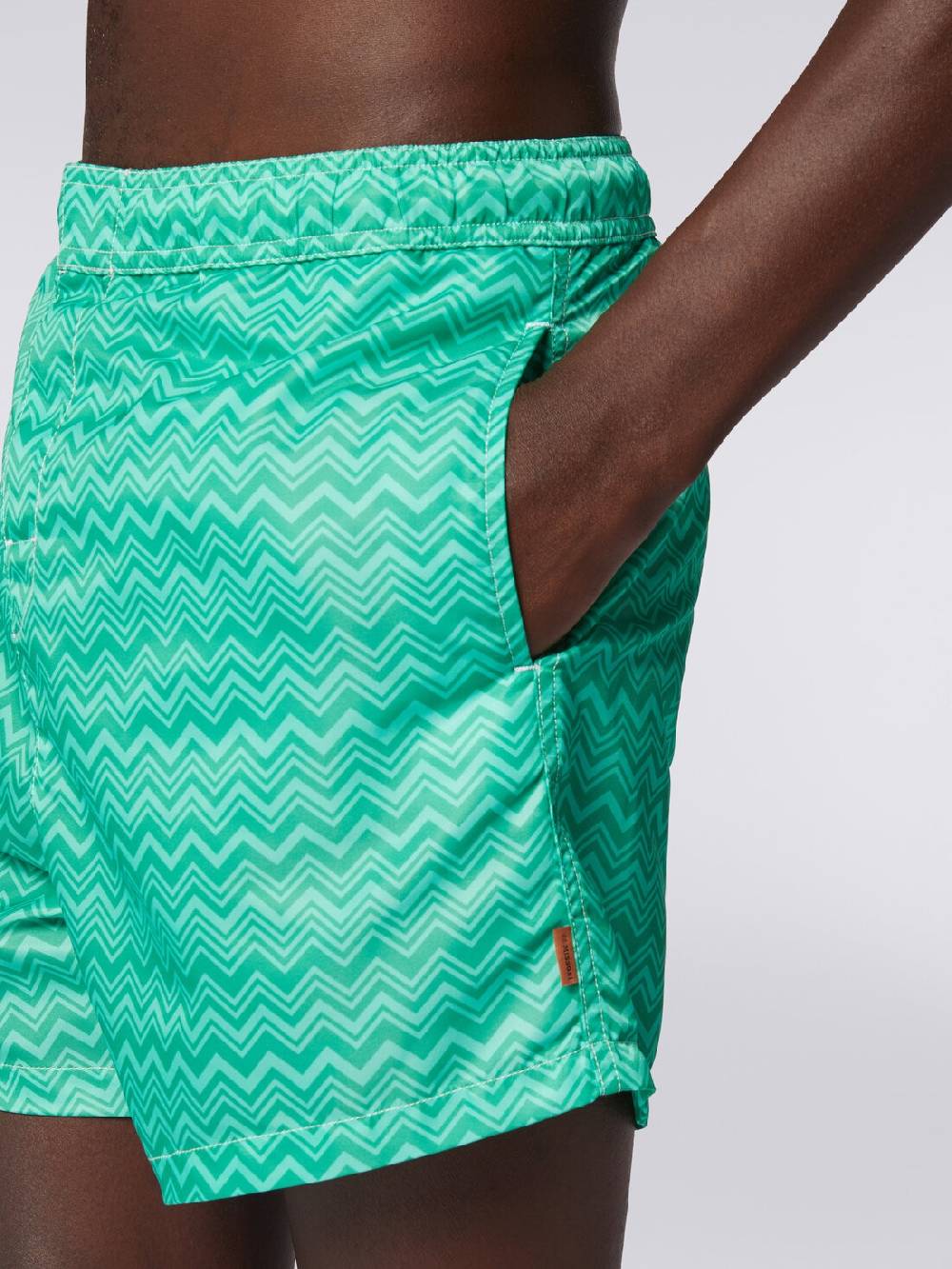 Missoni Boxer mare con stampa zig zag tonale Prezzo Ridotto