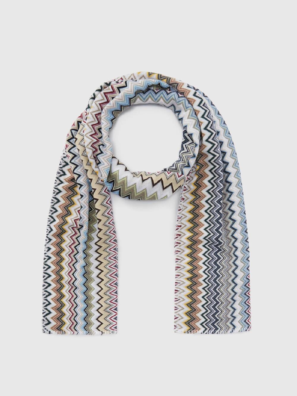 Missoni Sciarpa in maglia di cotone chevron Sottocosto